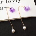 Earrings-Long-Tassel-Flower