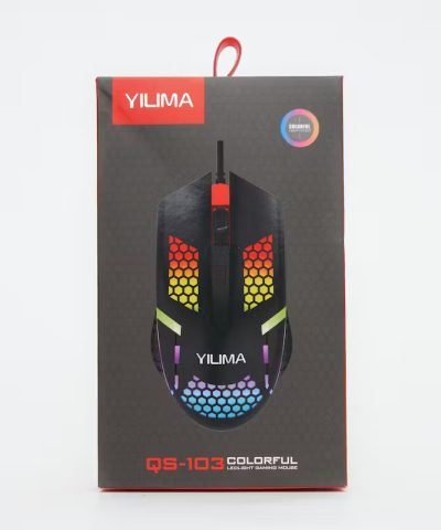 Colorful RGB Light Wired Gaming Mouse QS-103 Yilima
