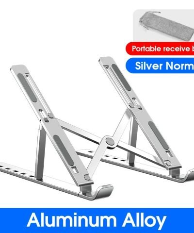 Laptop Stand Foldable Aluminum Alloy Laptop Holder with Adjustable Angles Portable for Notebook Computer Mobile Bracket Lifting Cooling Holder Non-slip