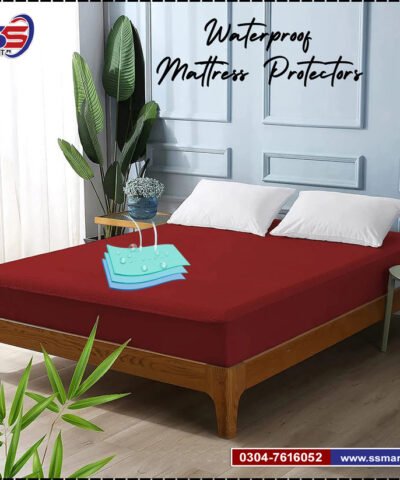 Waterproof Mattress Fitted Cover Anti Noise Anti Slip King Size Water Resistant Cover