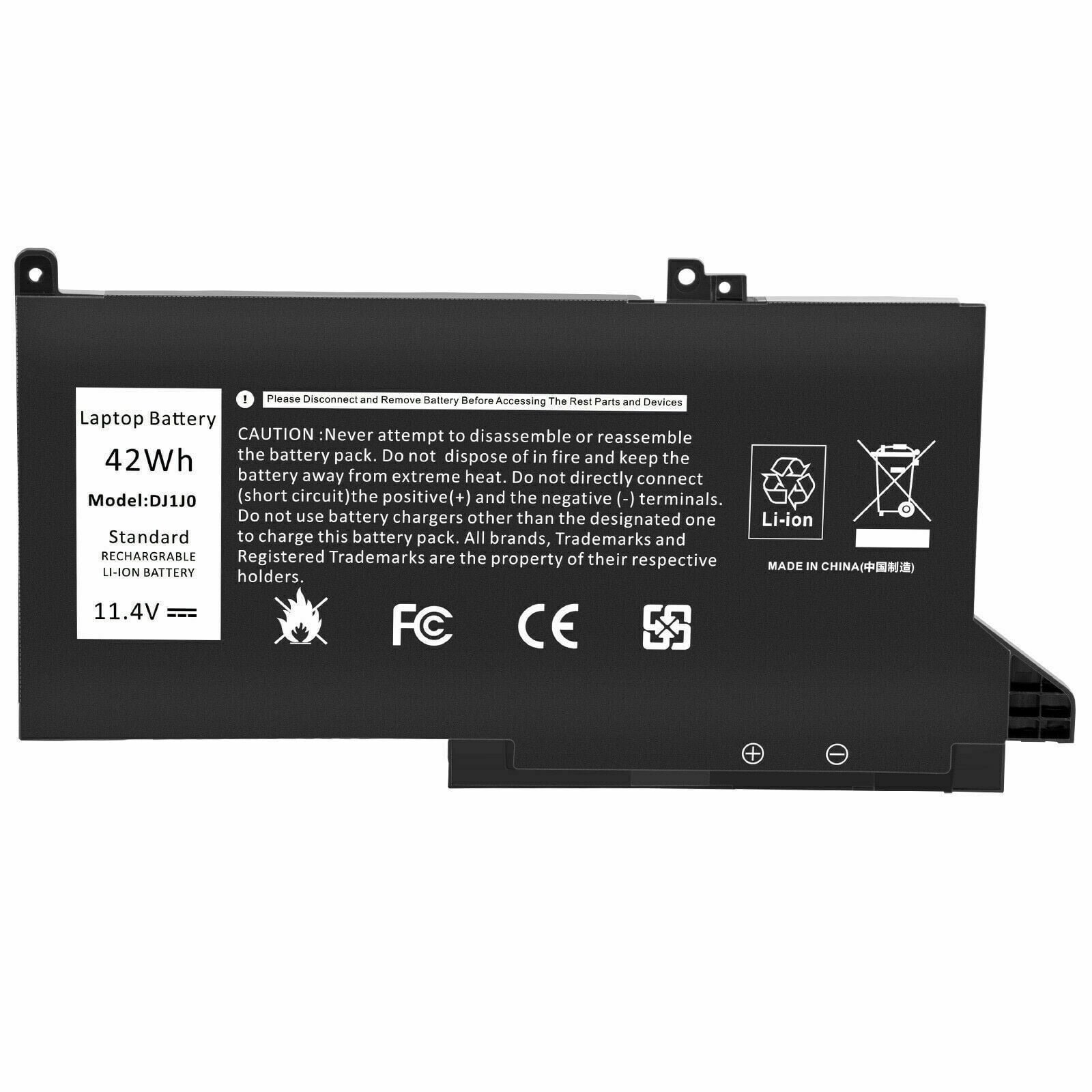 Batteria 42Wh CSrose DJ1J0 Per Dell Latitude 7480/7490/7280/7290/7380/7390 – 11.4V, 6 Celle, Ricambio Affidabile